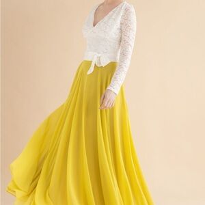 Elegant Yellow Skirt